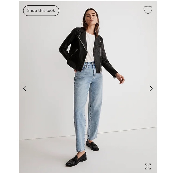 Madewell The Washed Leather Motorcycle Jacket S - Picture 3 of 4